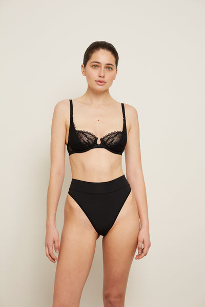 The Balconette Bra | Black