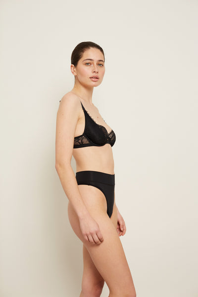 The Balconette Bra | Black