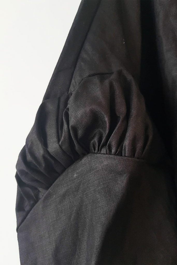 Pierrot Crop Shirt | Black