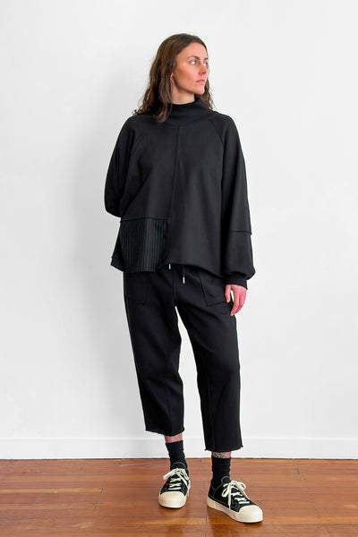 Grounded Sweater | Black/Pinstripe