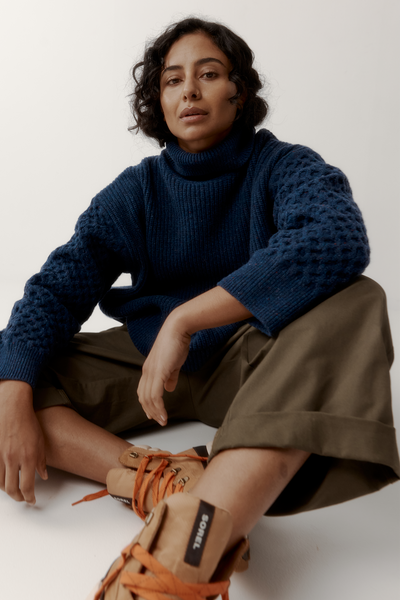 Honeycomb Sweater | Ink