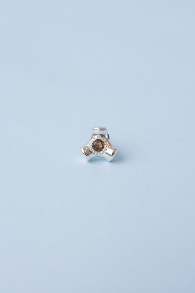 Knuckle Stud | Smoky Quartz
