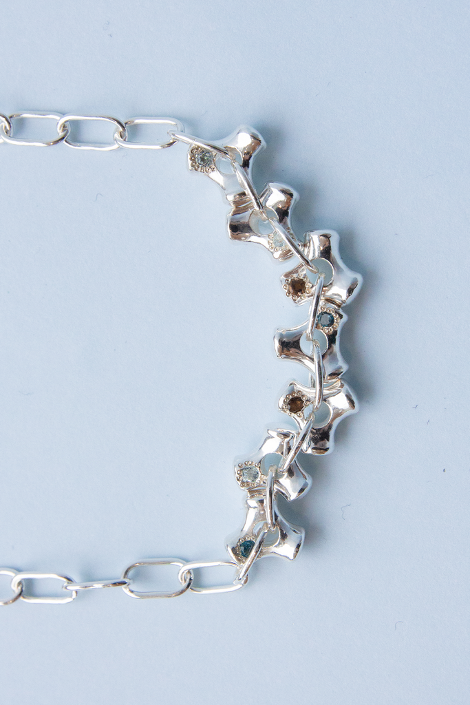 Higham Necklace | Blue Topaz/Smoky Quartz