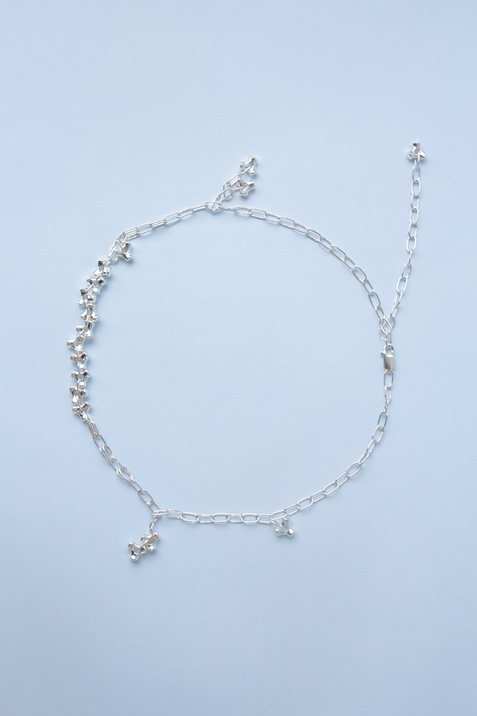 Full Knuckle Necklace | Silver