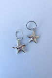 Star Earrings | Silver/ Alexandrite