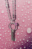 K Hole Necklace | Silver/Pink