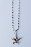 Star Pendant | Silver/Ruby
