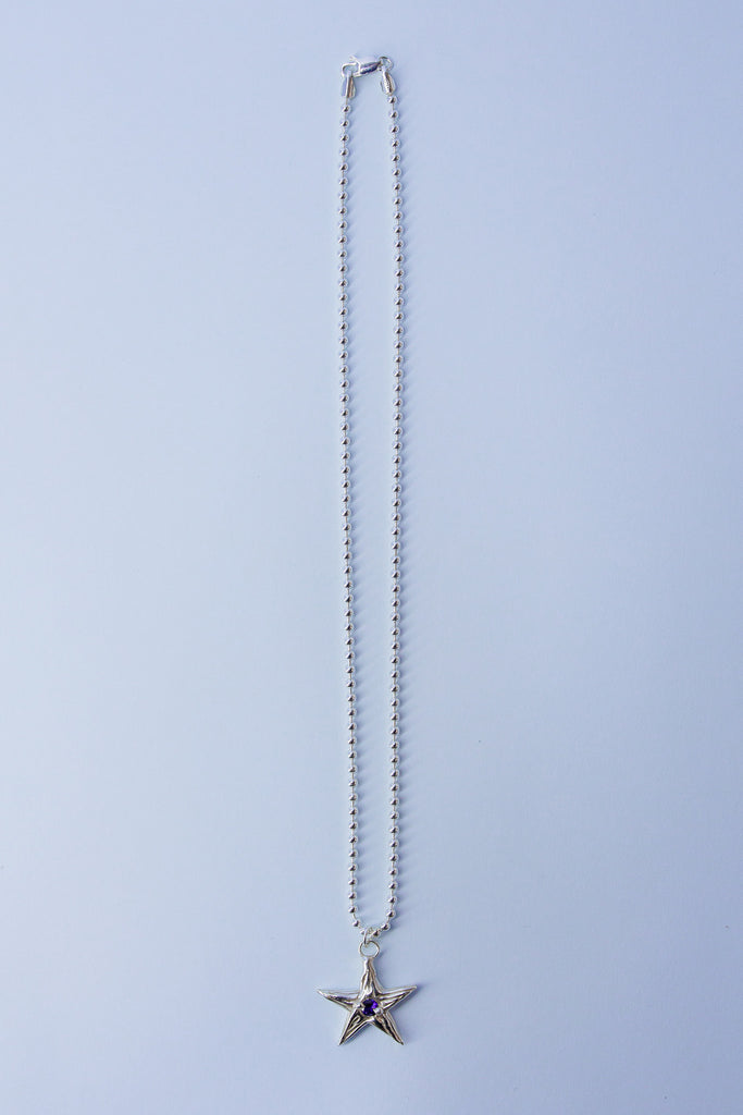 Star Pendant | Silver/Sapphire