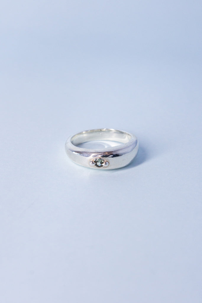 Orb Ring | Silver/Tourmaline