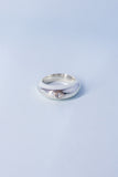 Orb Ring | Silver/White Sapphire
