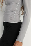Inside Out Top | Pebble Grey/White - Company Store