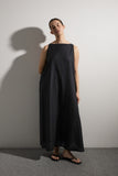 Shift Dress | Black Linen/Cotton