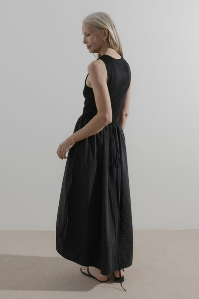 Draw Skirt | Black Nylon - Company Store