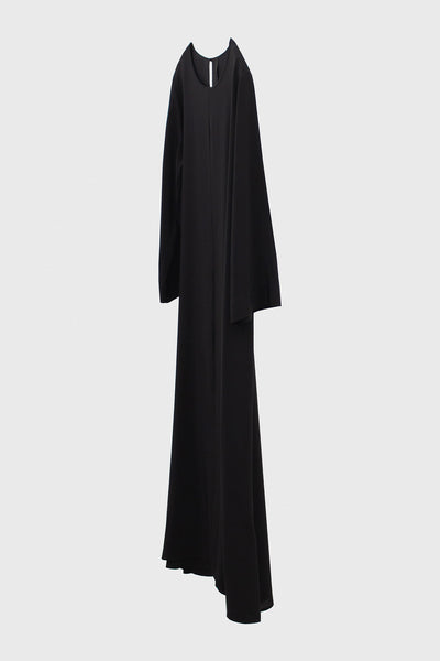 Linear Dress | Black Silk CDC