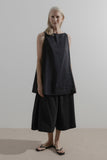 Long Line Short | Black Silk Linen - Company Store