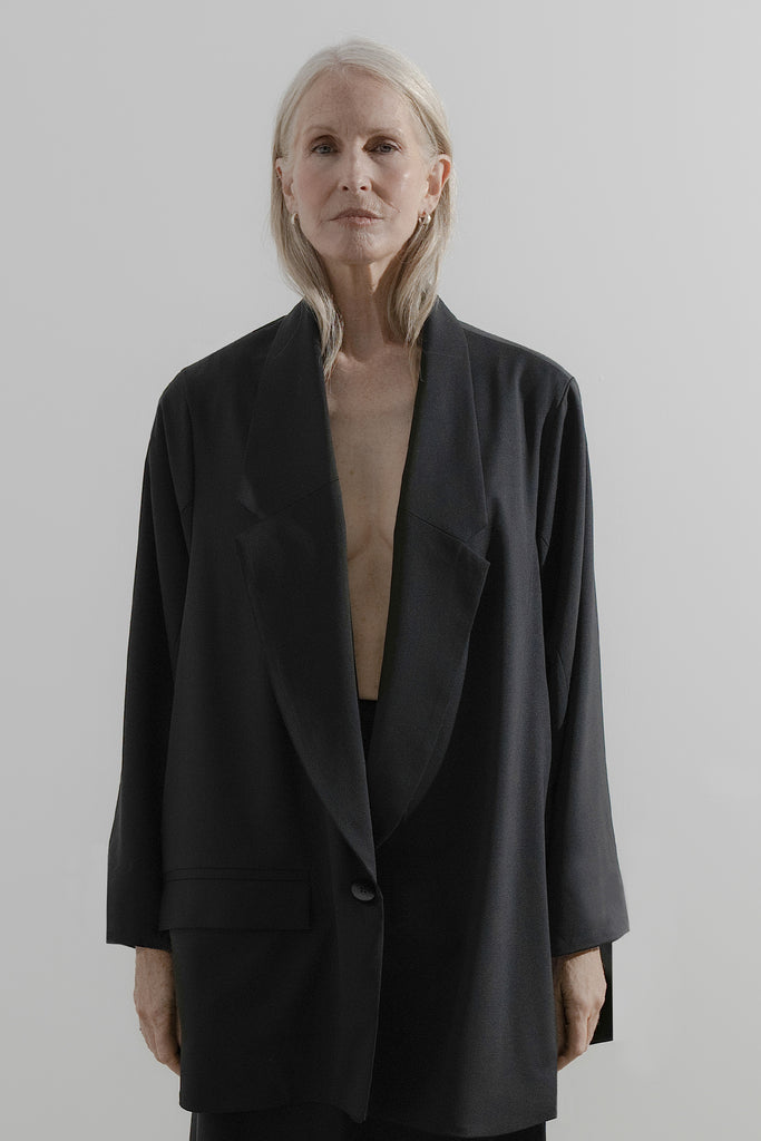 Soft Blazer | Black Wool - Company Store