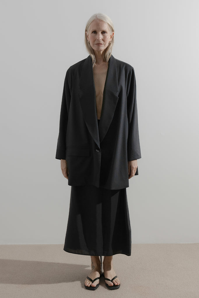 Soft Blazer | Black Wool - Company Store
