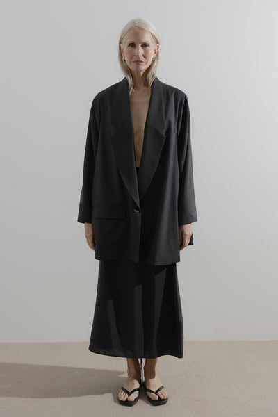 Soft Blazer | Black Wool - Company Store