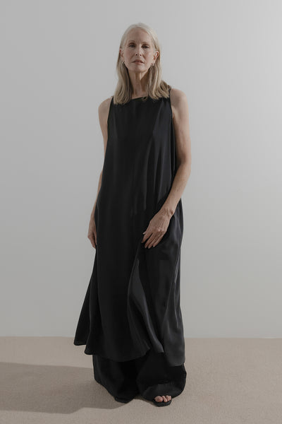 Shift Dress | Black Silk CDC