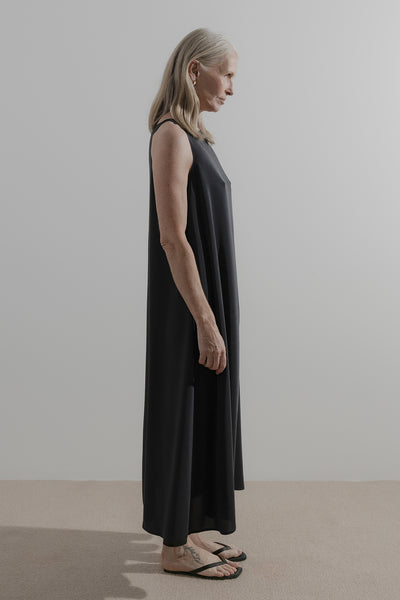 Shift Dress | Black Silk CDC - Company Store