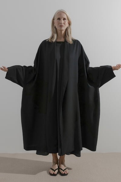Throw Coat | Black