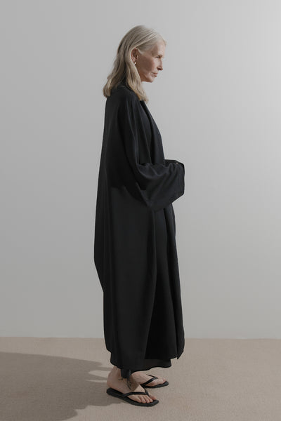 Throw Coat | Black