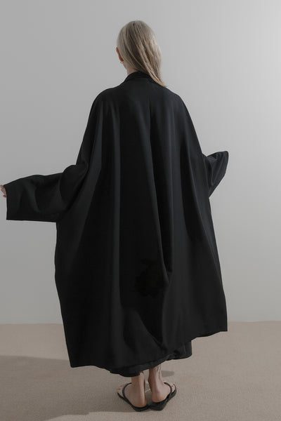 Throw Coat | Black