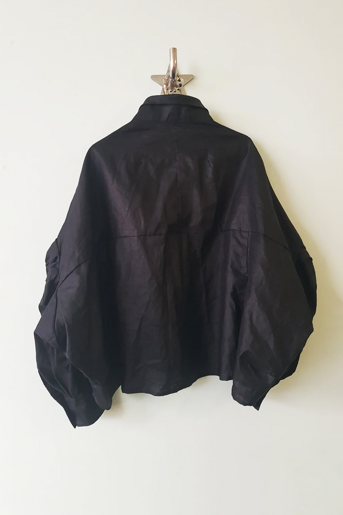 Pierrot Crop Shirt | Black