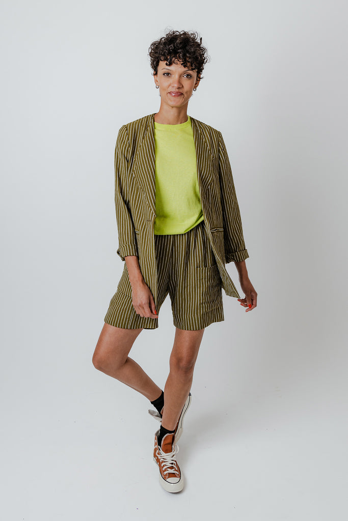 Super Short | Moss Stripe