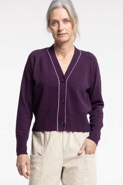 Twizel Cardigan | Plum/Lilac - Company Store