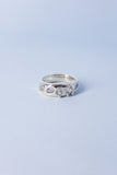 Cavity Ring | Silver/White Sapphire