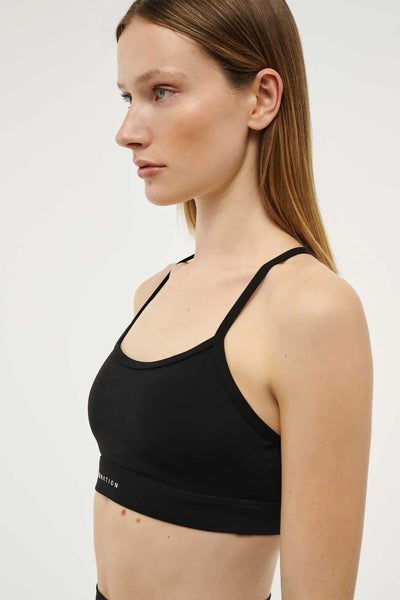 Signature Sports Bra | Washed Black