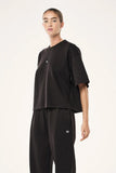 Printemps Waffle Crop Tee | Licorice