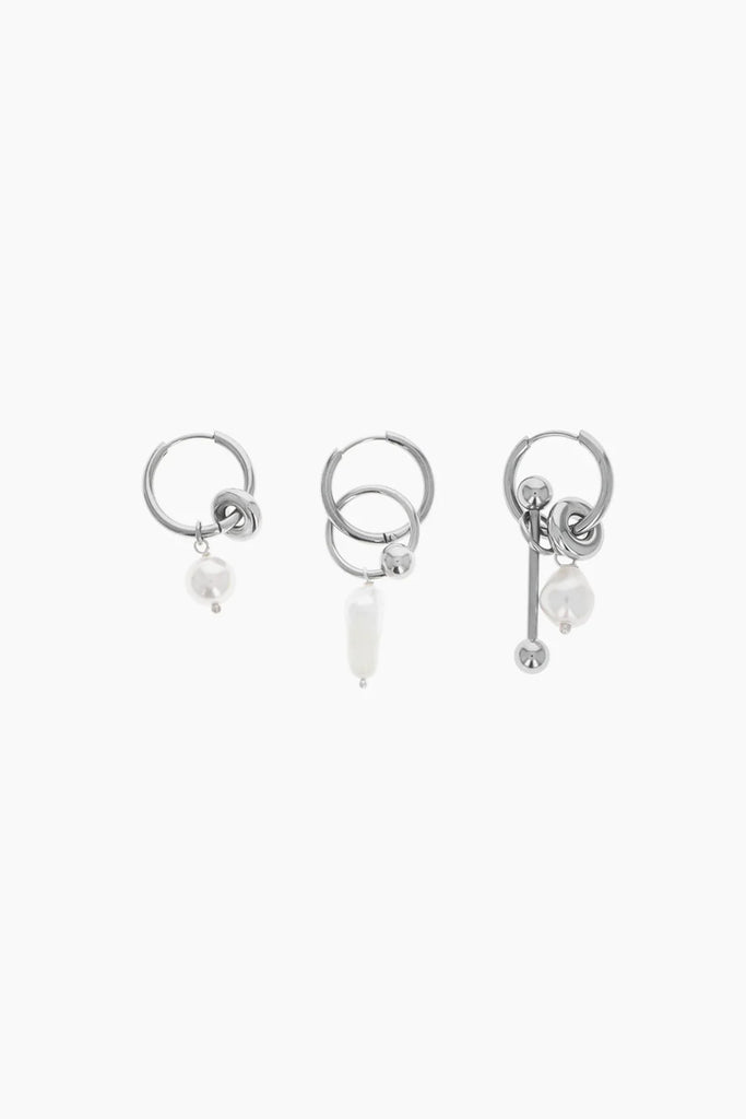Palmer Earrings Set | Palladium