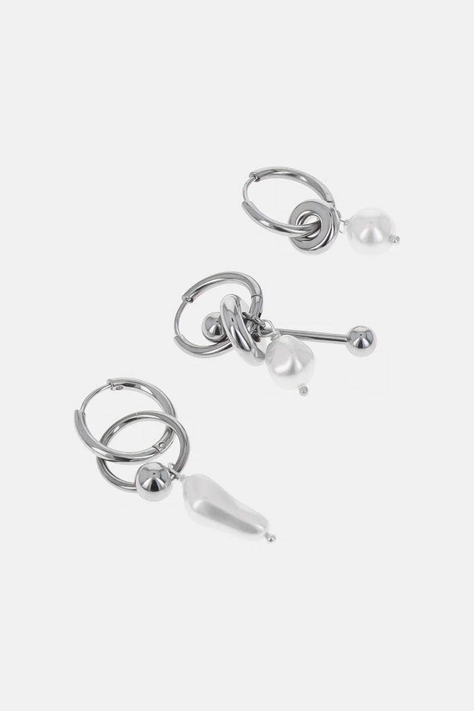 Palmer Earrings Set | Palladium