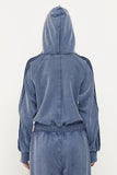 Zip Up Acid Wash Hoodie | Sky - Company Store