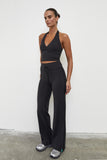 Straight Leg Tie Up Pant | Black - Company Store