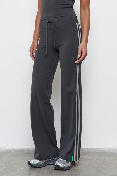 Straight Leg Tie Up Pant | Grey Stripe - Company Store