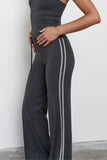 Straight Leg Tie Up Pant | Grey Stripe - Company Store