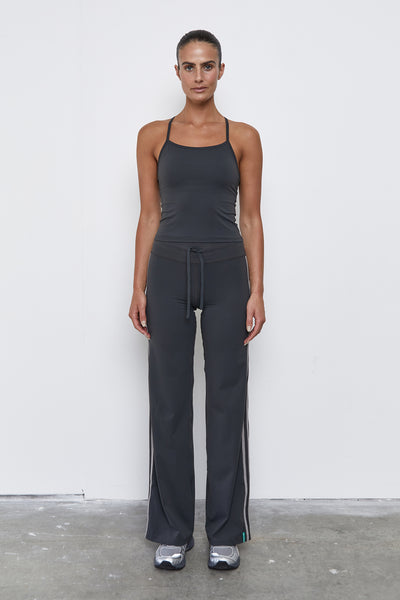 Straight Leg Tie Up Pant | Grey Stripe - Company Store