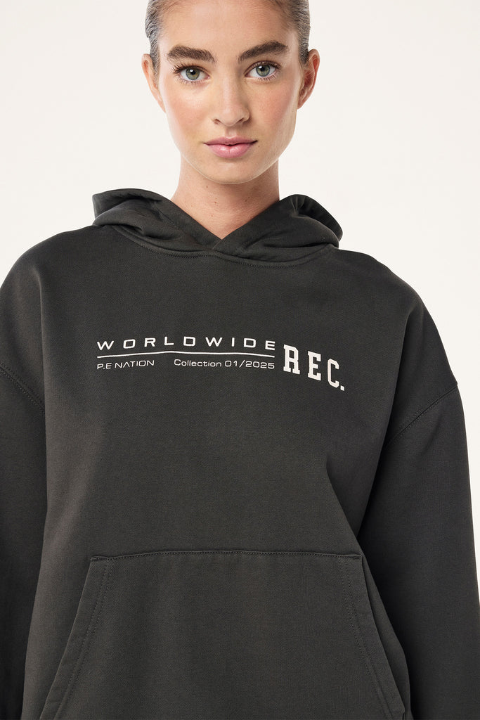 Worldwide Hoodie | Washed Black