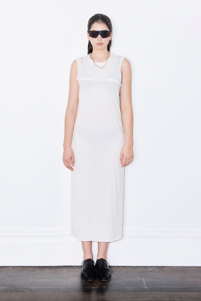 Knit Tank Dress | White