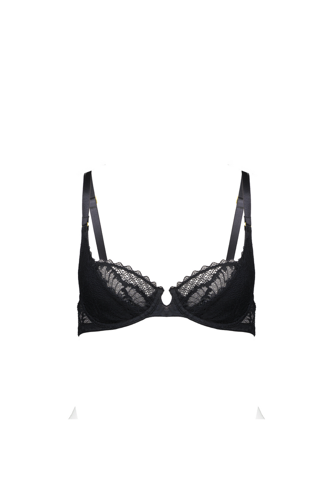 The Balconette Bra | Black