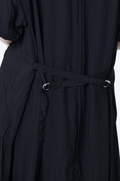 Court Dress | Black Seersucker - Company Store