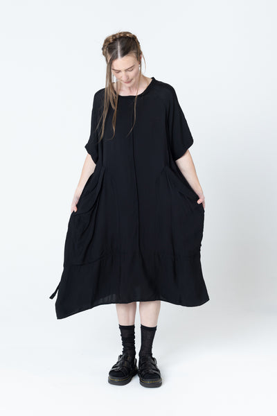 Court Dress | Black Seersucker - Company Store