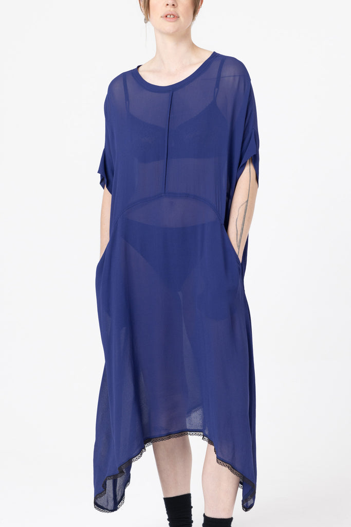 Circle Dress | Cobalt Lace