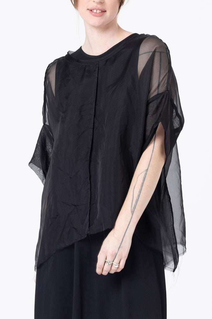 Object Tee | Black Sheer