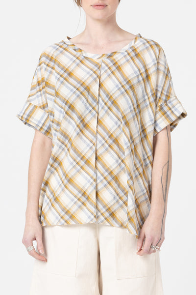 Object Tee | Mustard Check