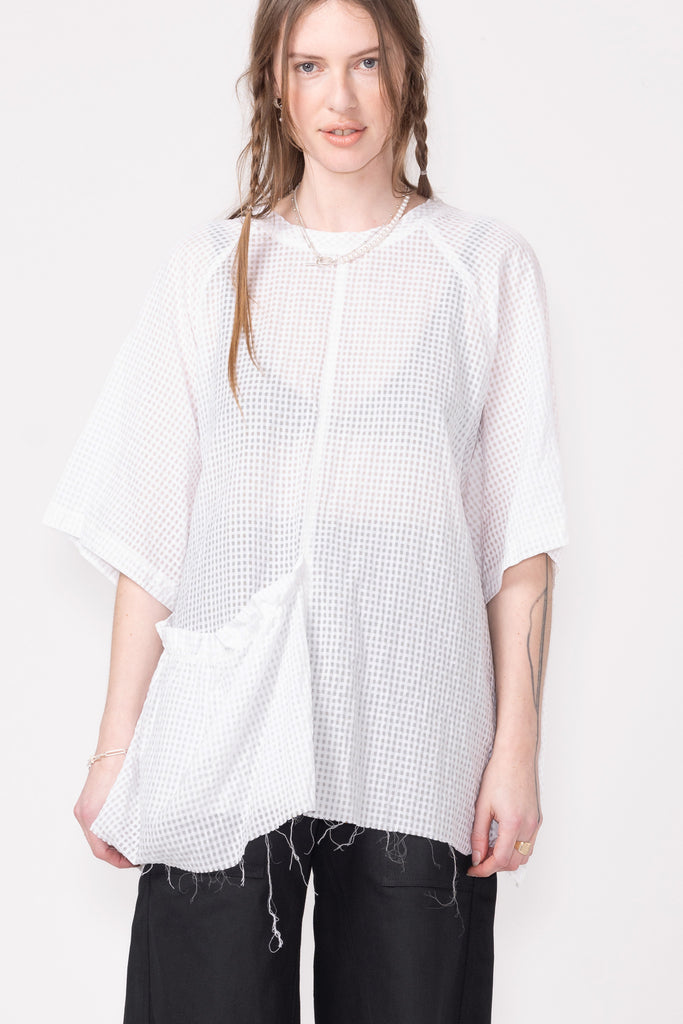 Ferris Tee | White Check