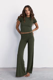 Cropped Baby Tee | Khaki